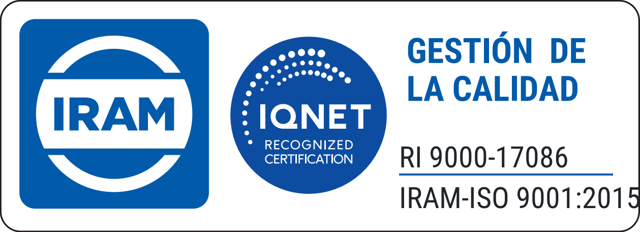 Sello Oficial de Certificación IRAM ISO 9001 - OSCE Ingeniería